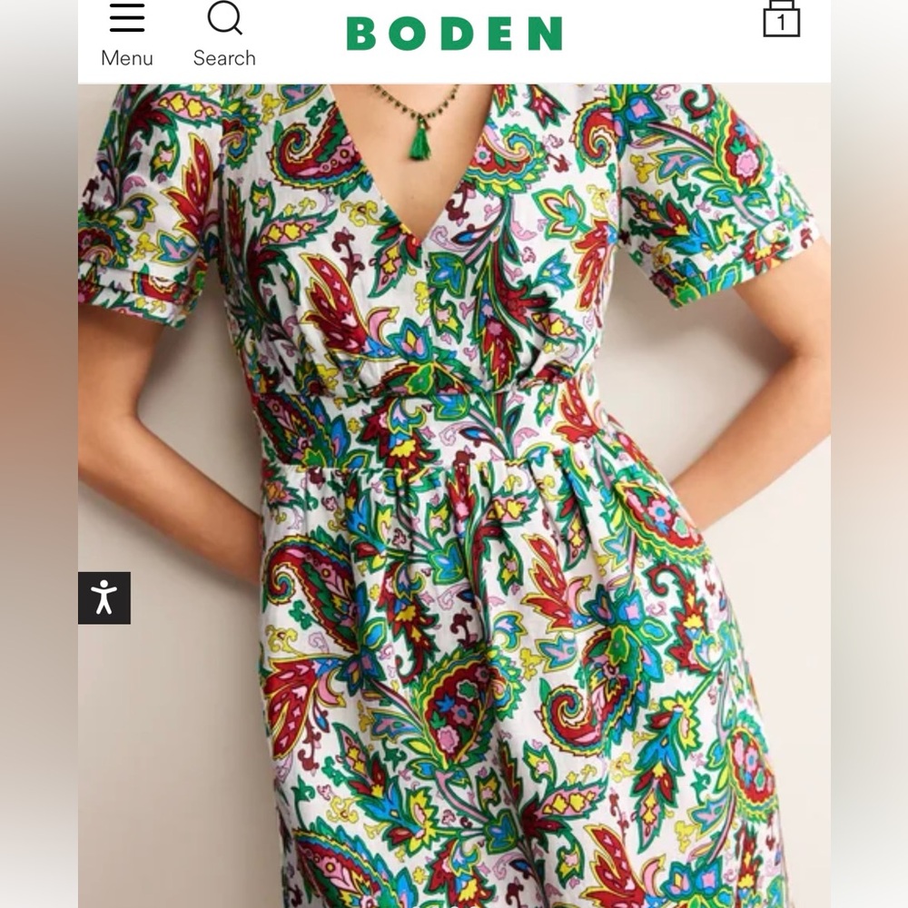 Boden Eve Linen Short Dress